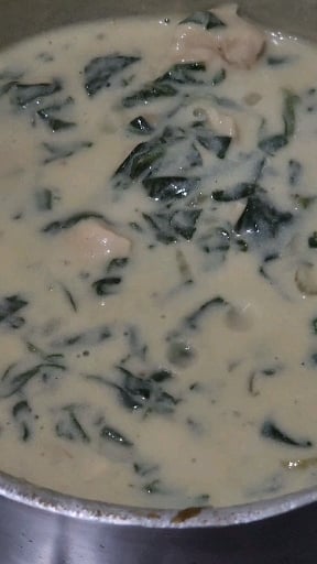 Photo of the White Cream with Chicken and Spinach – recipe of White Cream with Chicken and Spinach on DeliRec