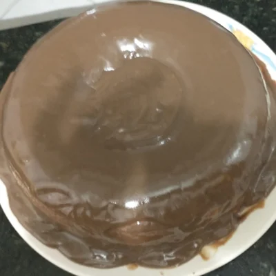Recipe of Egg Cake with Chocolate Icing on the DeliRec recipe website