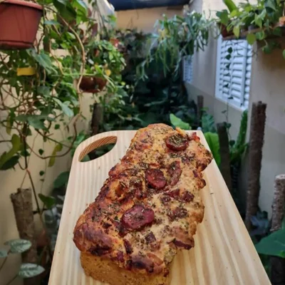 Recipe of Bread with pepperoni without kneading on the DeliRec recipe website