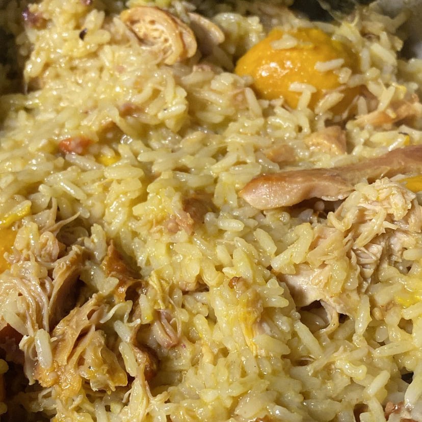 Photo of the Rice with pequi and smoked chicken – recipe of Rice with pequi and smoked chicken on DeliRec
