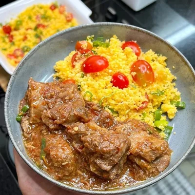 Recipe of Onion ribs with couscous on the DeliRec recipe website