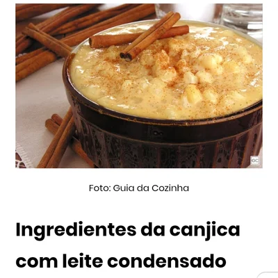 Recipe of cangica on the DeliRec recipe website
