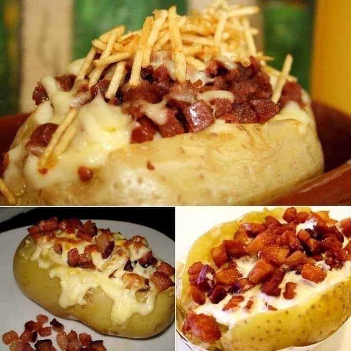 Photo of the Stuffed Potatoes with Bacon and Cottage Cheese – recipe of Stuffed Potatoes with Bacon and Cottage Cheese on DeliRec