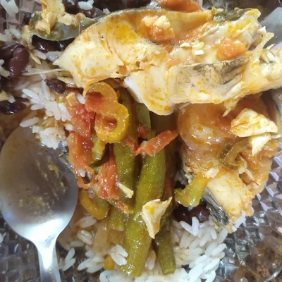 Recipe of fish with okra on the DeliRec recipe website