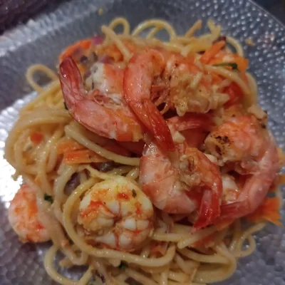 Recipe of Pasta With Shrimp on the DeliRec recipe website