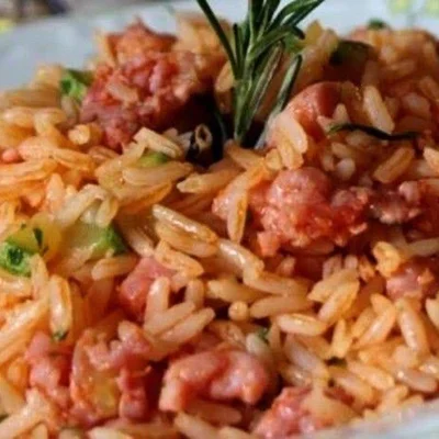 Recipe of The best sausage rice on the DeliRec recipe website
