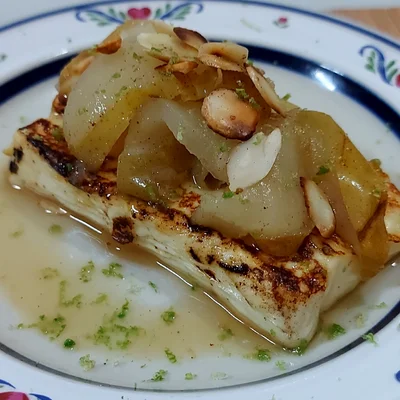 Recipe of grilled cheese with pear on the DeliRec recipe website