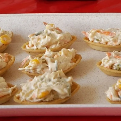 Recipe of Barquinhas with Chicken on the DeliRec recipe website