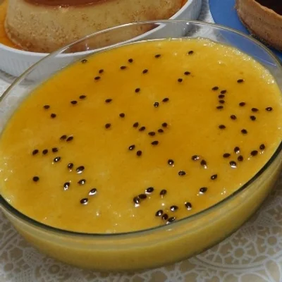Recipe of Mango Mousse with Passion Fruit on the DeliRec recipe website