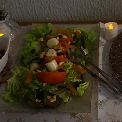Receita de Salada Natalina 🎄 no site de receitas DeliRec