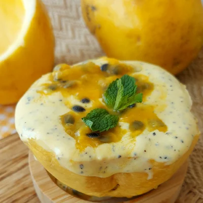 Recipe of Passion Fruit Mousse Fit 🇧🇷 on the DeliRec recipe website