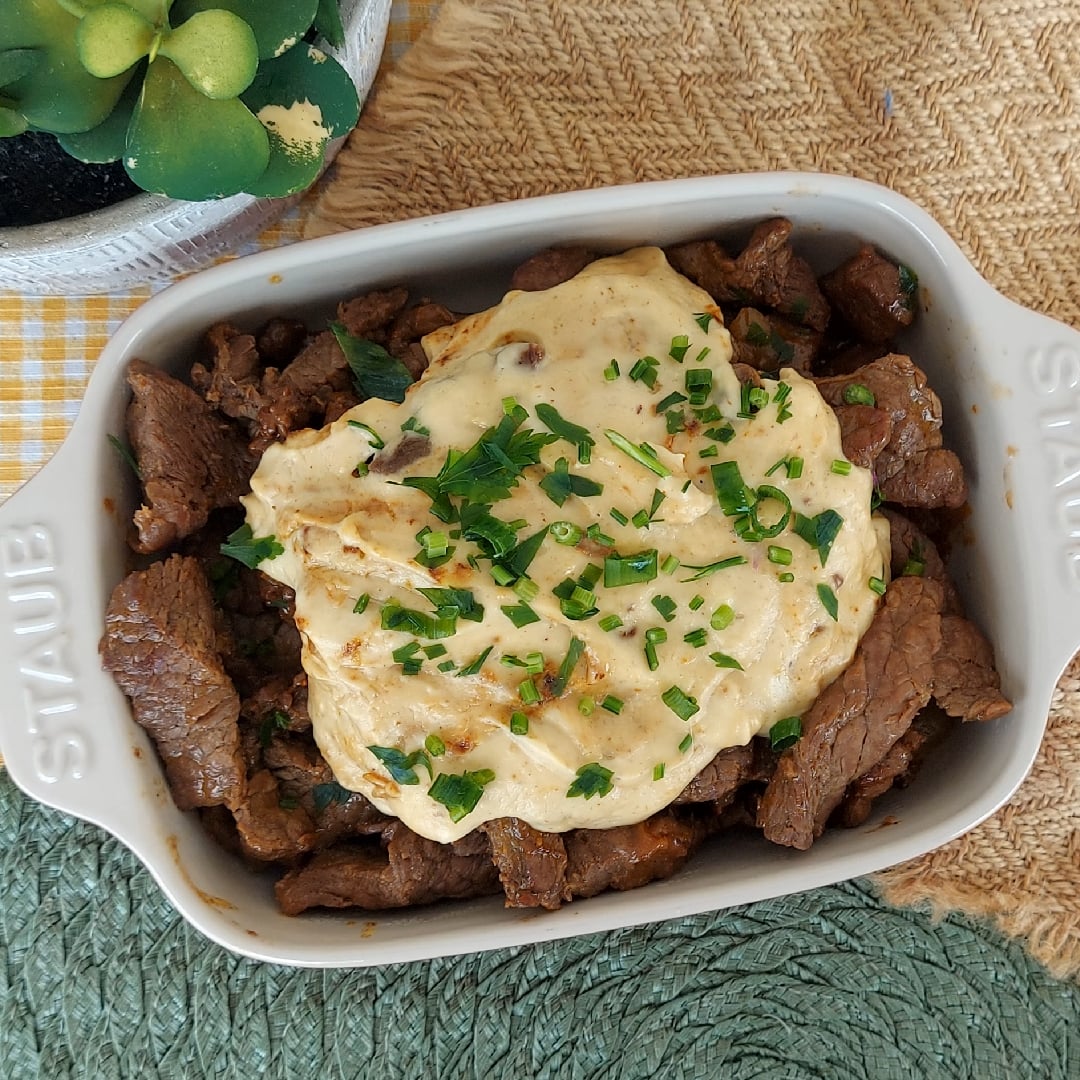 Photo of the Meat Strips with Cheese Cream – recipe of Meat Strips with Cheese Cream on DeliRec