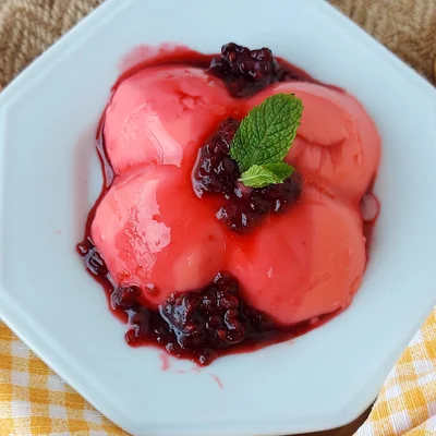 Recipe of Yogurt and Raspberry Flan on the DeliRec recipe website