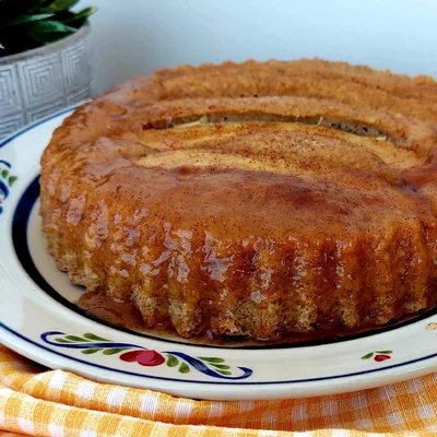 Recipe of Wholemeal Caramelized Banana Cake on the DeliRec recipe website