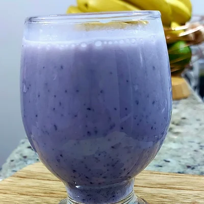 Recipe of blueberry smoothie on the DeliRec recipe website