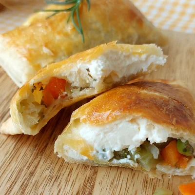 Recipe of Vegetable puff pastry and cream cheese on the DeliRec recipe website