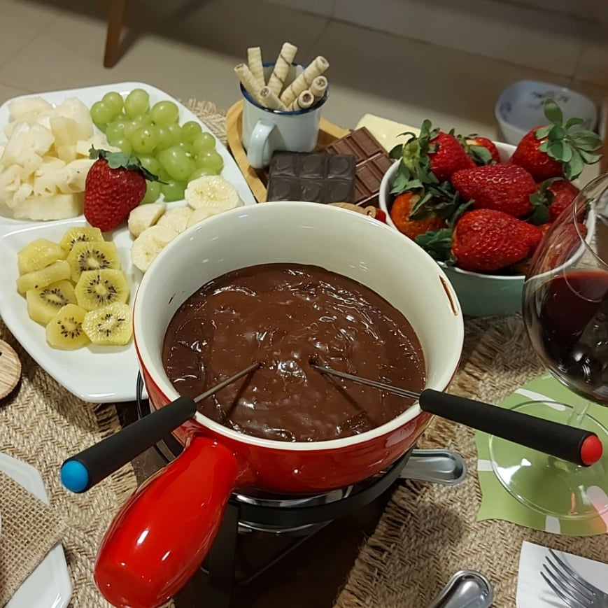 Photo of the Chocolate Fondue 🇫🇷 – recipe of Chocolate Fondue 🇫🇷 on DeliRec