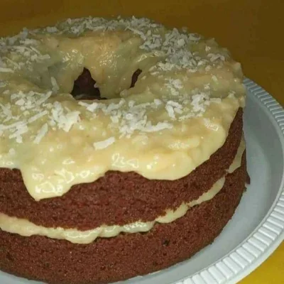 Recipe of Chocolate cake with lemon syrup on the DeliRec recipe website