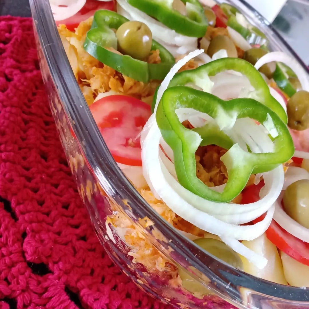 Foto da Salada de bacalhau com batatas - receita de Salada de bacalhau com batatas no DeliRec