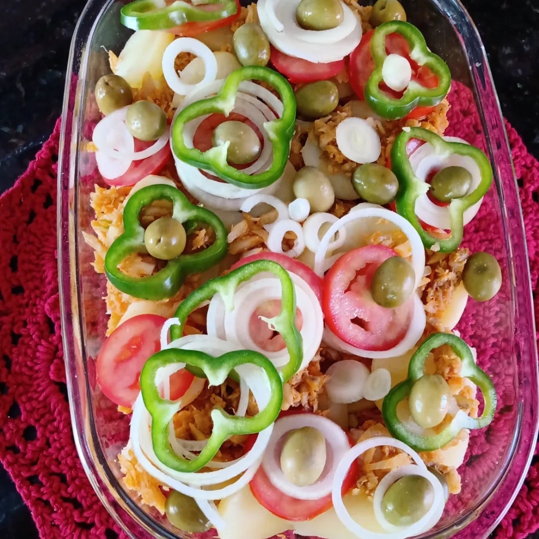 Foto da Salada de bacalhau com batatas - receita de Salada de bacalhau com batatas no DeliRec