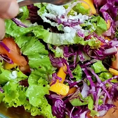Recipe of salad with mango on the DeliRec recipe website