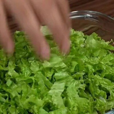 Recipe of lettuce salad on the DeliRec recipe website