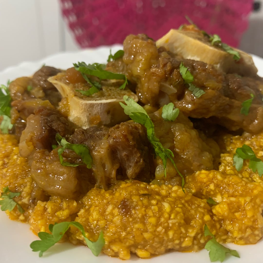 Photo of the Oxtail with creamy couscous polenta – recipe of Oxtail with creamy couscous polenta on DeliRec