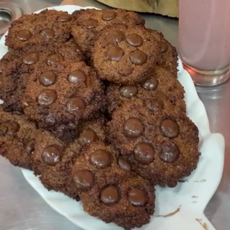Foto da Cookies Low Carb de chocolate 70% - receita de Cookies Low Carb de chocolate 70% no DeliRec