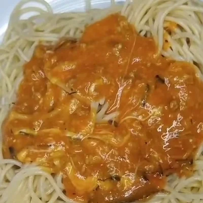 Recipe of Pasta with chicken in sauce on the DeliRec recipe website