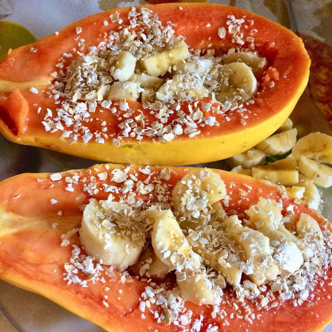 Photo of the Papaya, banana and oat baby food. – recipe of Papaya, banana and oat baby food. on DeliRec