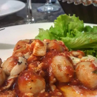 Recipe of Gnocchi with Chicken Sauce on the DeliRec recipe website