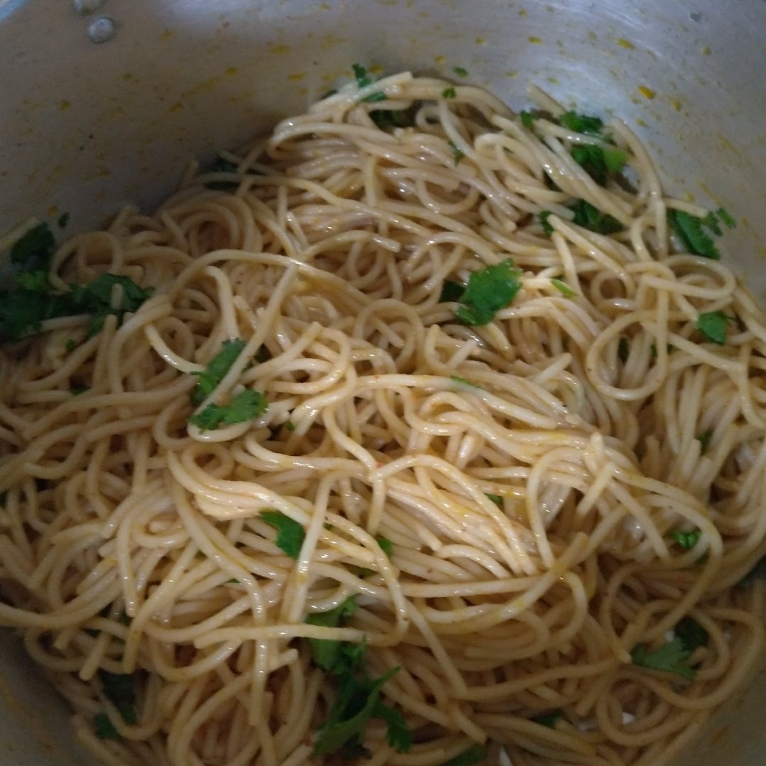 Photo of the Pasta with seasoning and cilantro – recipe of Pasta with seasoning and cilantro on DeliRec