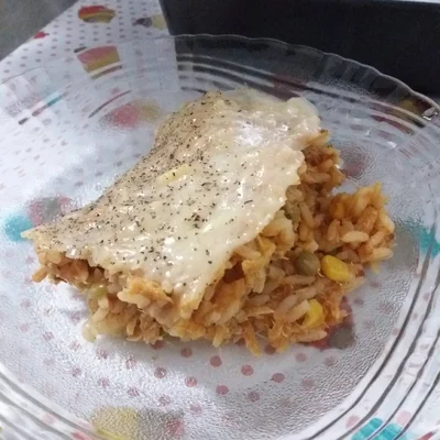 Recipe of Baked Rice with Chicken on the DeliRec recipe website