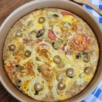 Recipe of tuna omelette on the DeliRec recipe website