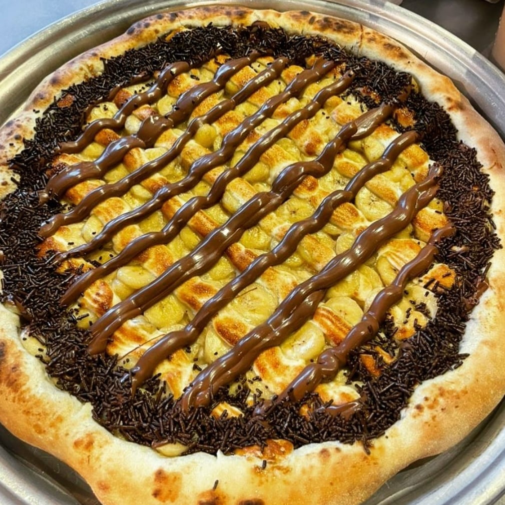 Foto da Pizza doce de banana  - receita de Pizza doce de banana  no DeliRec