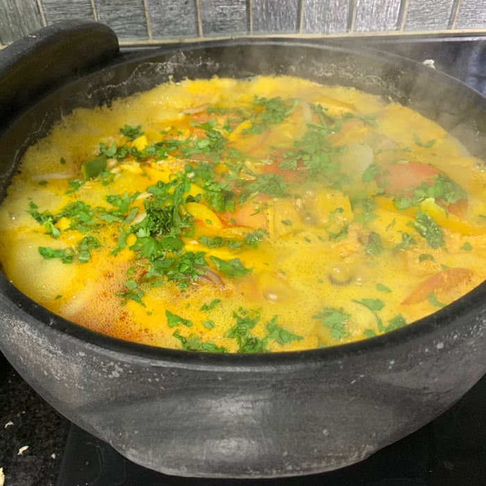 Photo of the Dogfish moqueca with plantain – recipe of Dogfish moqueca with plantain on DeliRec