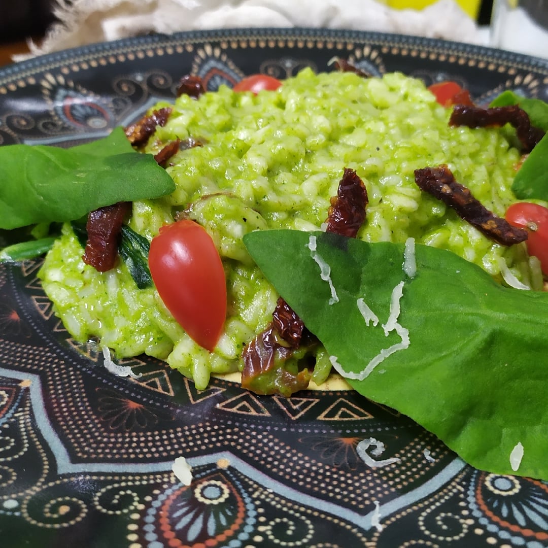 Photo of the Dried tomato spinach risotto – recipe of Dried tomato spinach risotto on DeliRec