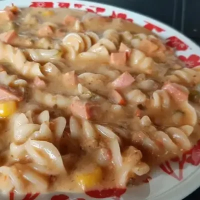 Recipe of Macaroni with sausage on the DeliRec recipe website