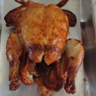Recipe of Chicken roasted in pressure cooker on the DeliRec recipe website