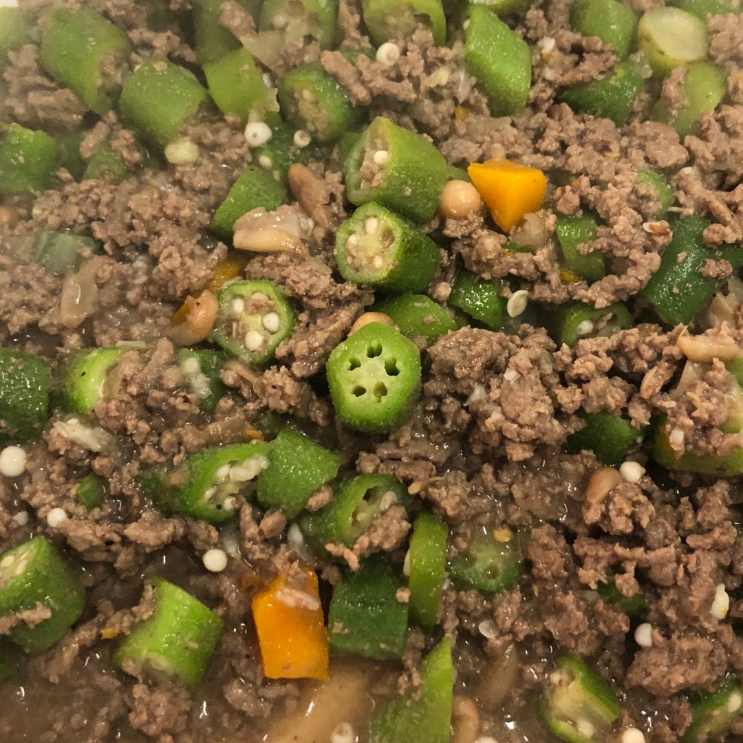 Photo of the Ground Beef with Okra and Beans by Chef Lemon – recipe of Ground Beef with Okra and Beans by Chef Lemon on DeliRec
