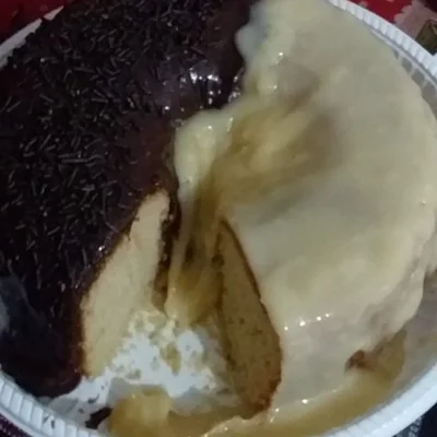 Receta de Torta mitad y mitad volcán en el sitio web de recetas de DeliRec