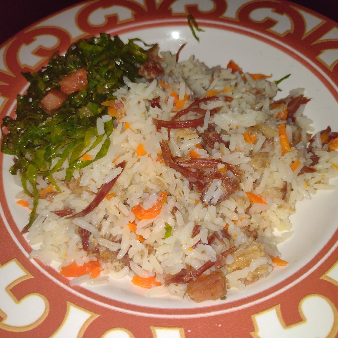 Photo of the Rice with Dry Meat – recipe of Rice with Dry Meat on DeliRec