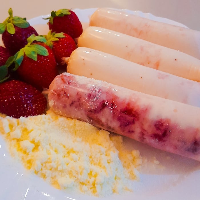 Photo of the Gourmet Nest ice cream with strawberry – recipe of Gourmet Nest ice cream with strawberry on DeliRec