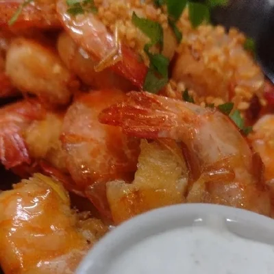 Recipe of Shrimp garlic and oil on the DeliRec recipe website