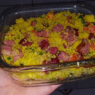 Recipe of Couscous with bologna season on the DeliRec recipe website