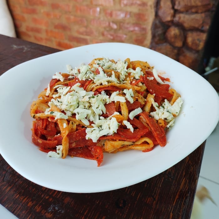 Photo of the Homemade noodles with pepperoni – recipe of Homemade noodles with pepperoni on DeliRec