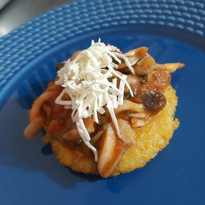 Recipe of Polenta with Mushroom Ragu on the DeliRec recipe website