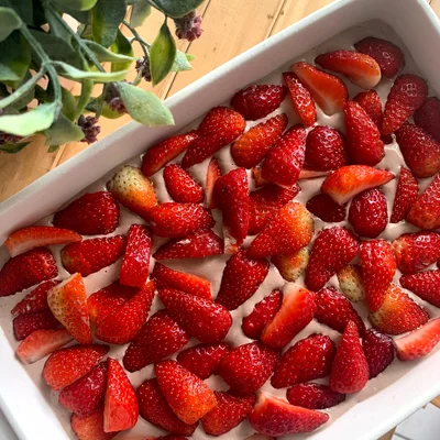 Recipe of Strawberry Dessert on the DeliRec recipe website