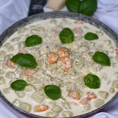Recipe of Gnocchi with shrimp on the DeliRec recipe website