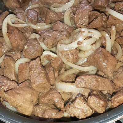 Recipe of liver with onion on the DeliRec recipe website